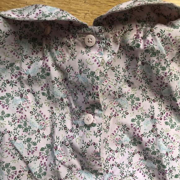 Gap Floral 12-18M Blouse With Peter Pan Collar - Picture 5 of 5